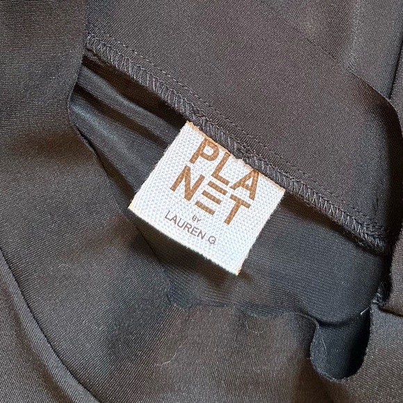 PLANET BY LAUREN G Matte Jersey Smock Tunic in Black - Picture 8 of 9